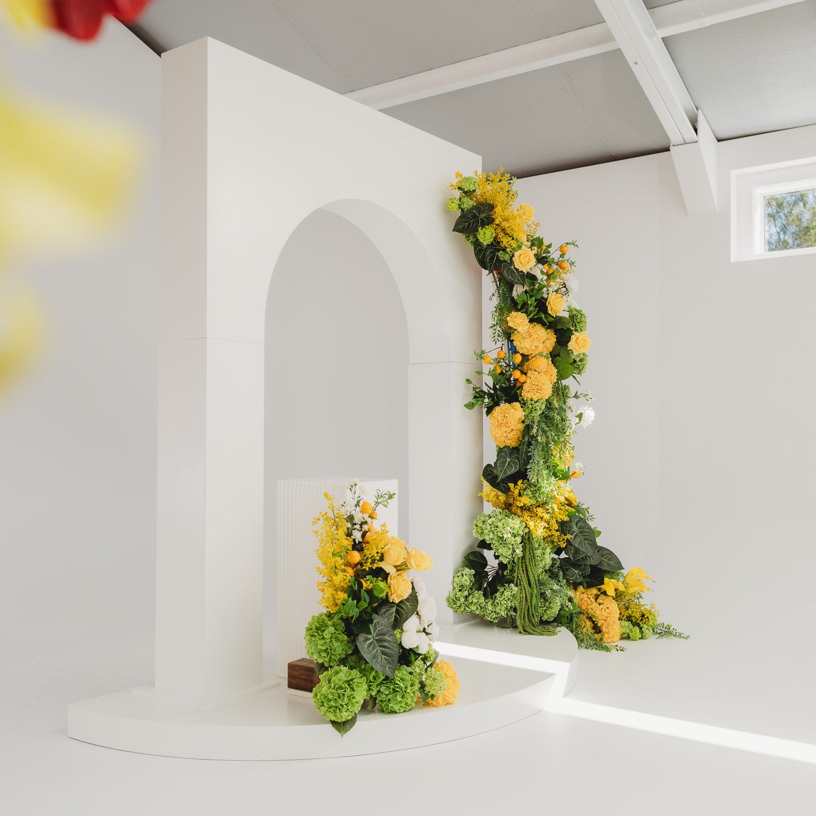 2.5m Squared Open Arch - White Only