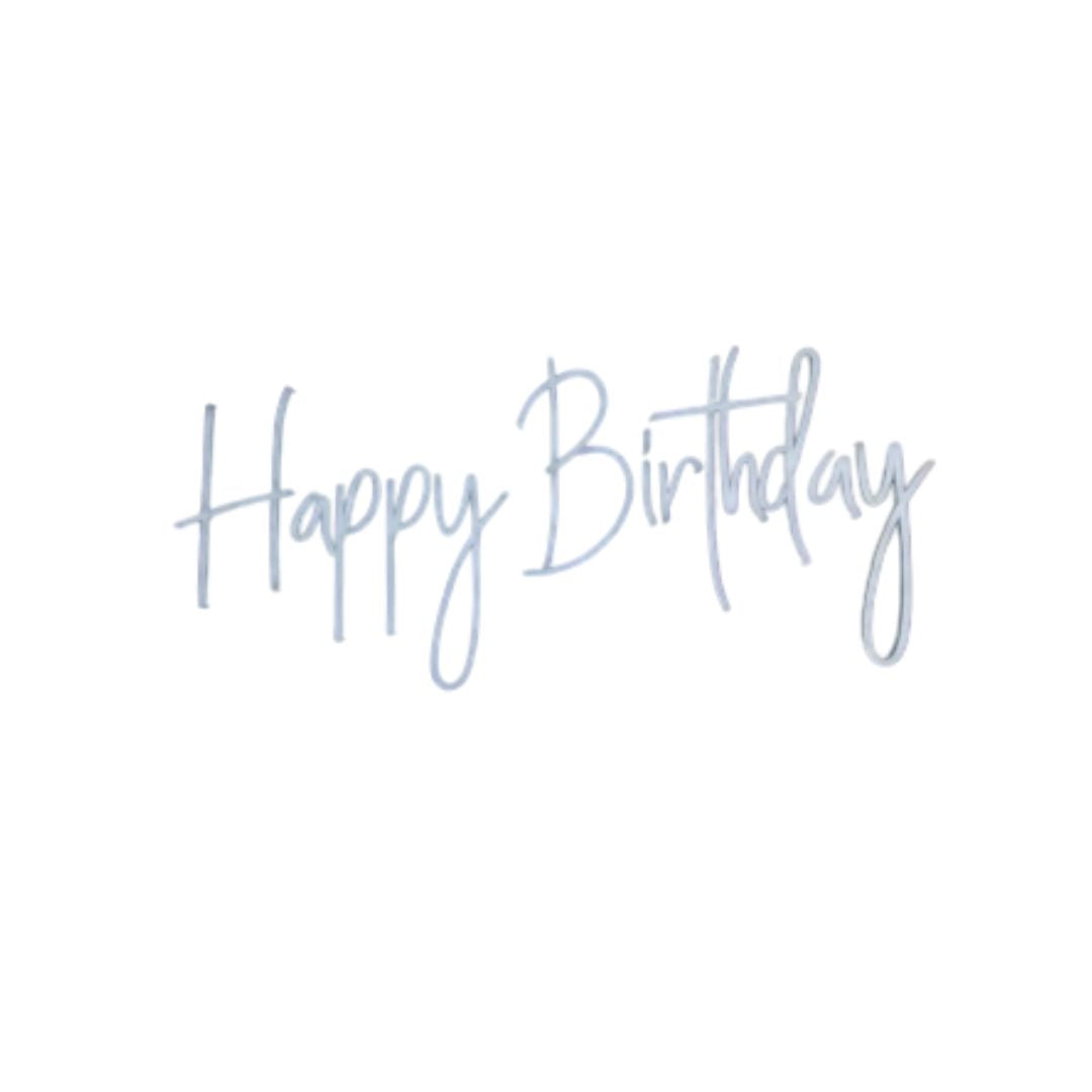 75cm XL “Happy Birthday” Neon – Cool White