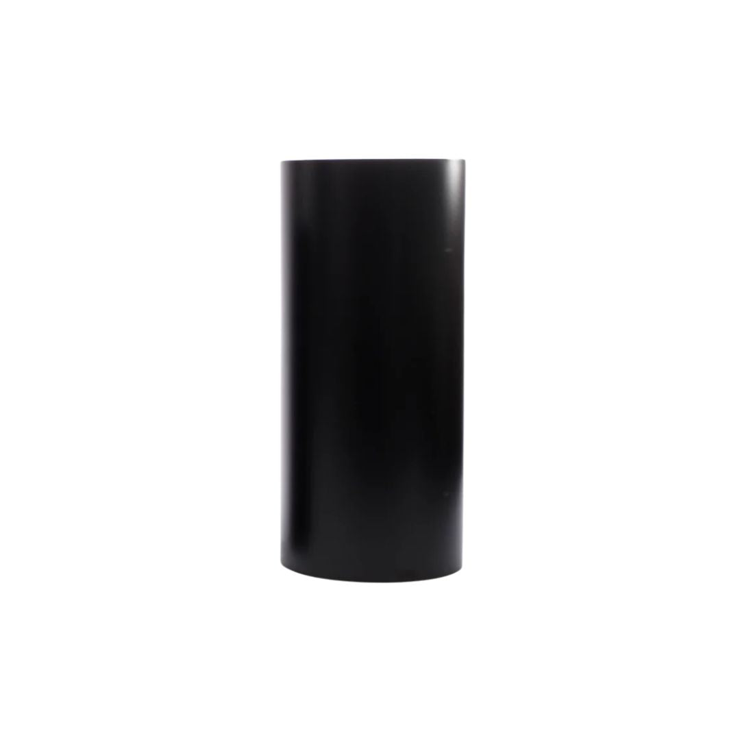 Round Black Metal Plinth – 90cm