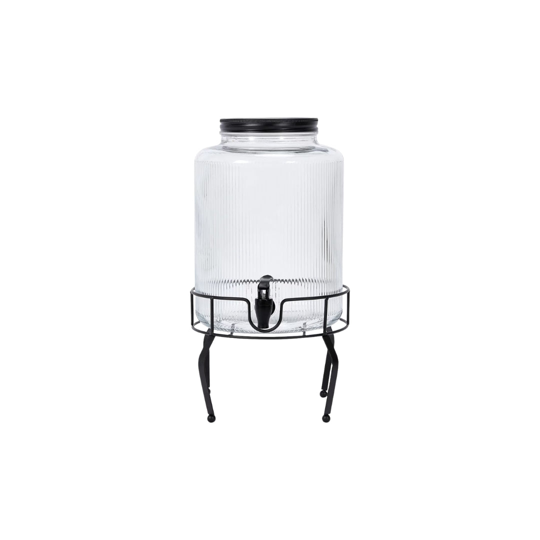 Embossed Line Drink Dispenser with Stand