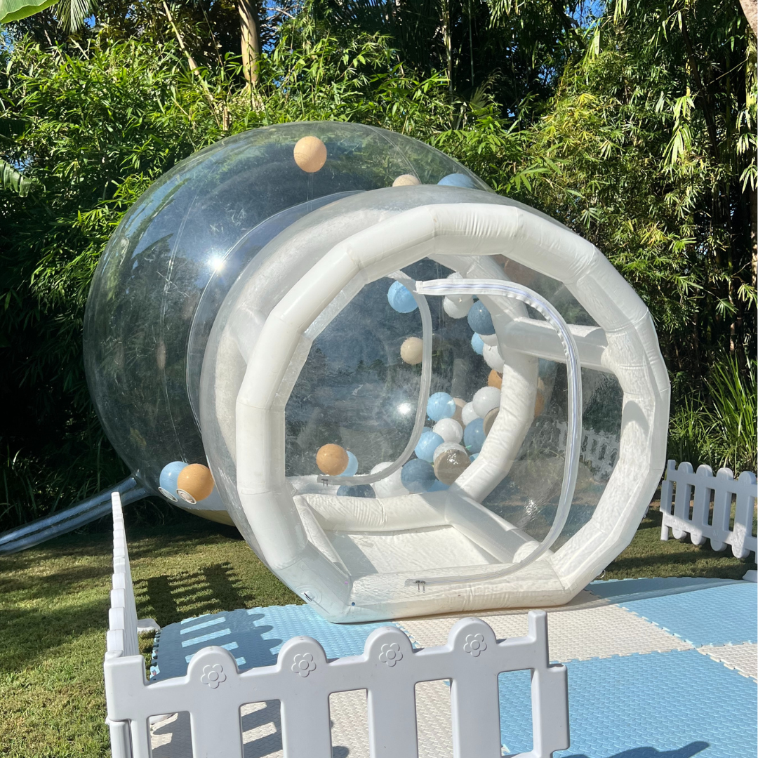 Inflatable Bubble House – 12ft White/Clear
