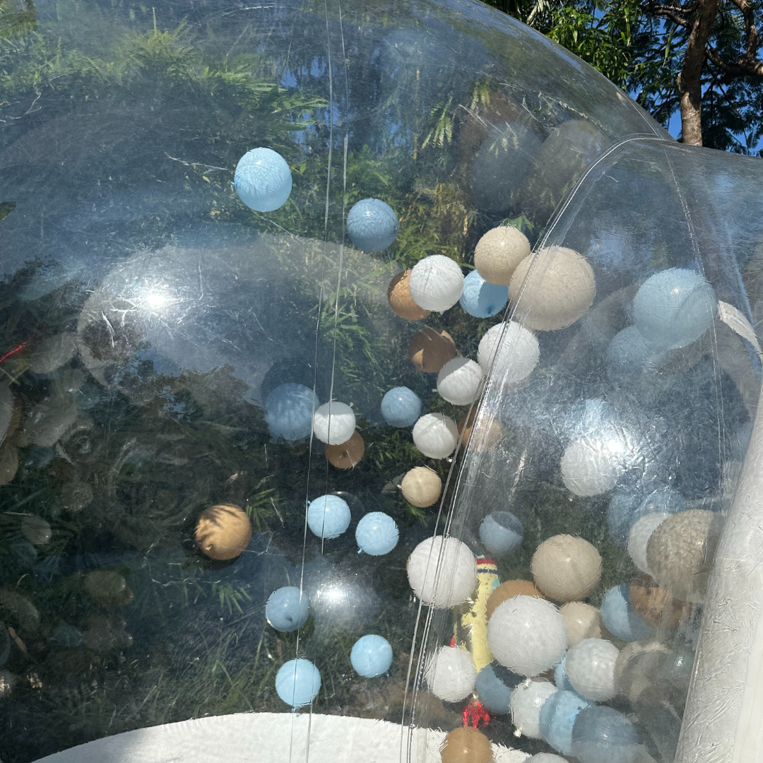 Inflatable Bubble House – 12ft White/Clear
