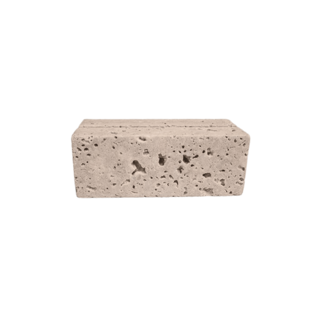 Travertine Marble / Signage Holder (7.5cm W) – Beige