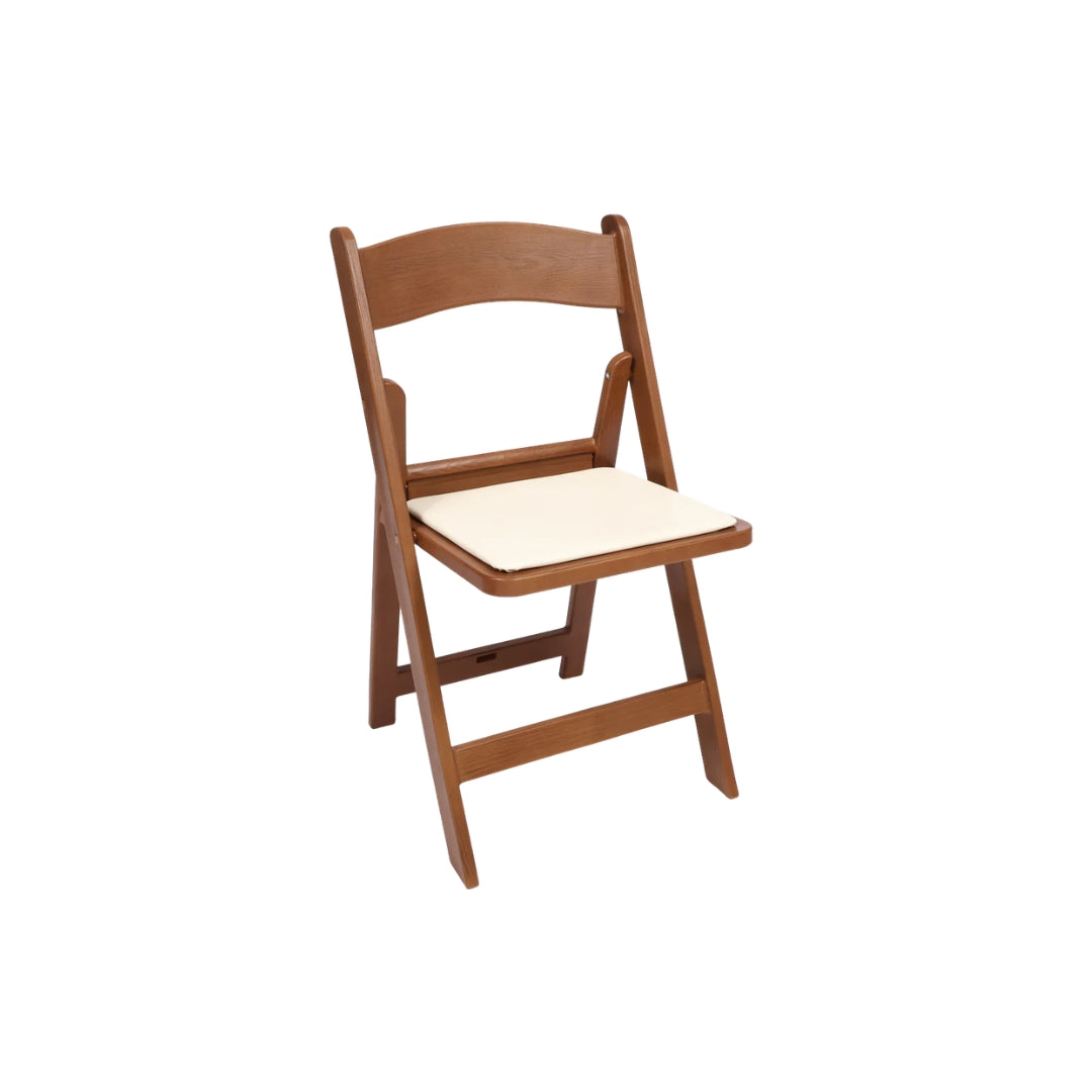 Americana Folding Chair – Adults – Timber/Ivory