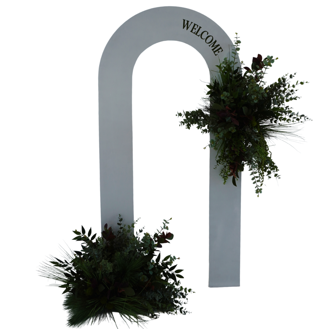 Open Arch Floral Backdrop Package