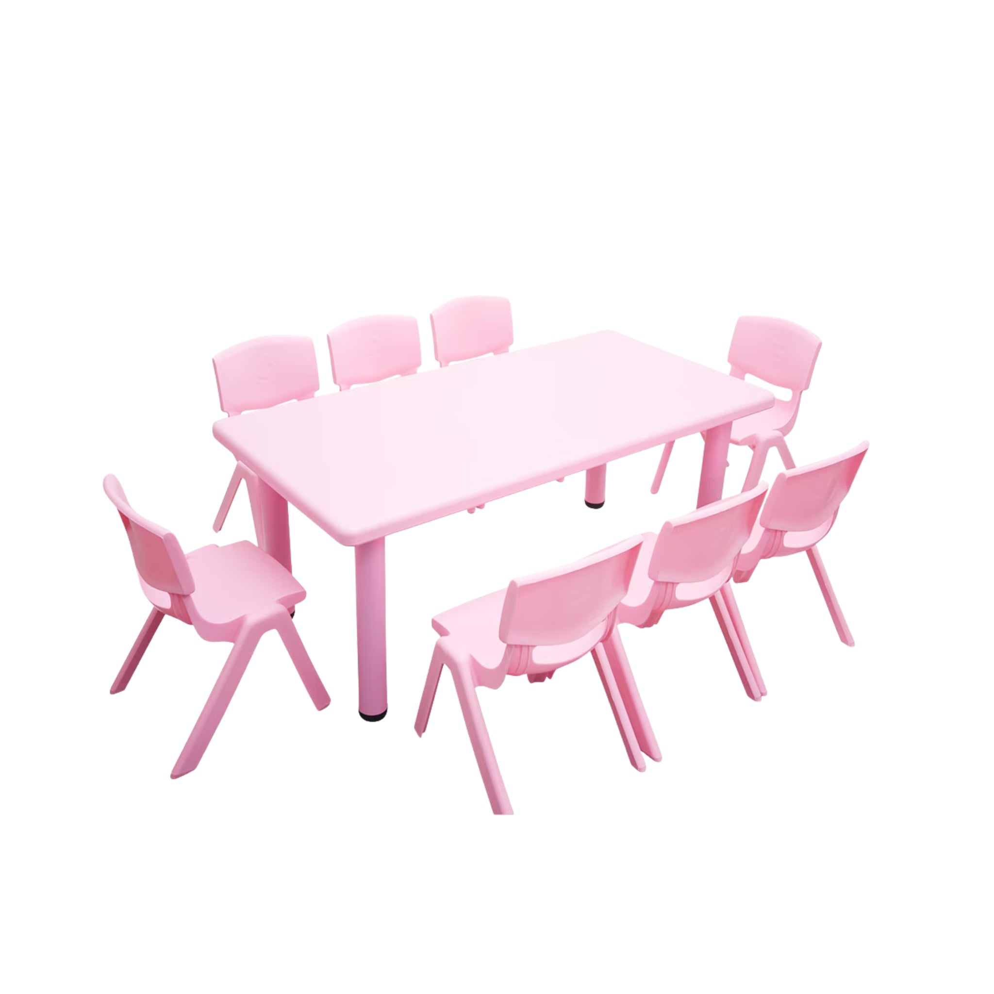 Table & Chair Package (8 Seater) - Children - Pink
