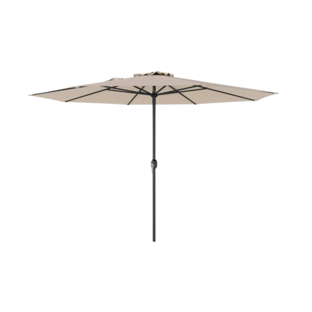 2.6m Market Umbrella with Concrete Base – Beige