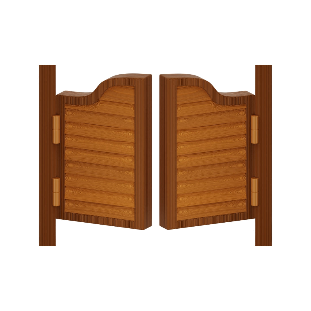 2-Piece Saloon Door Set – 100cm