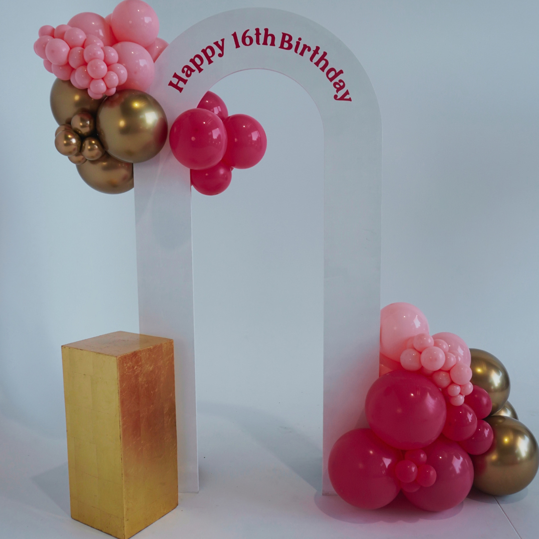 Open Arch Balloon Backdrop Package