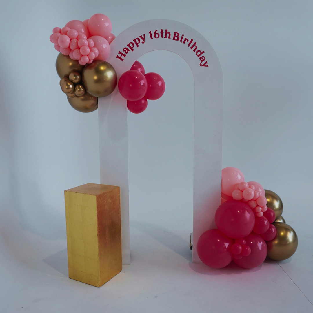 Open Arch Balloon Backdrop Package