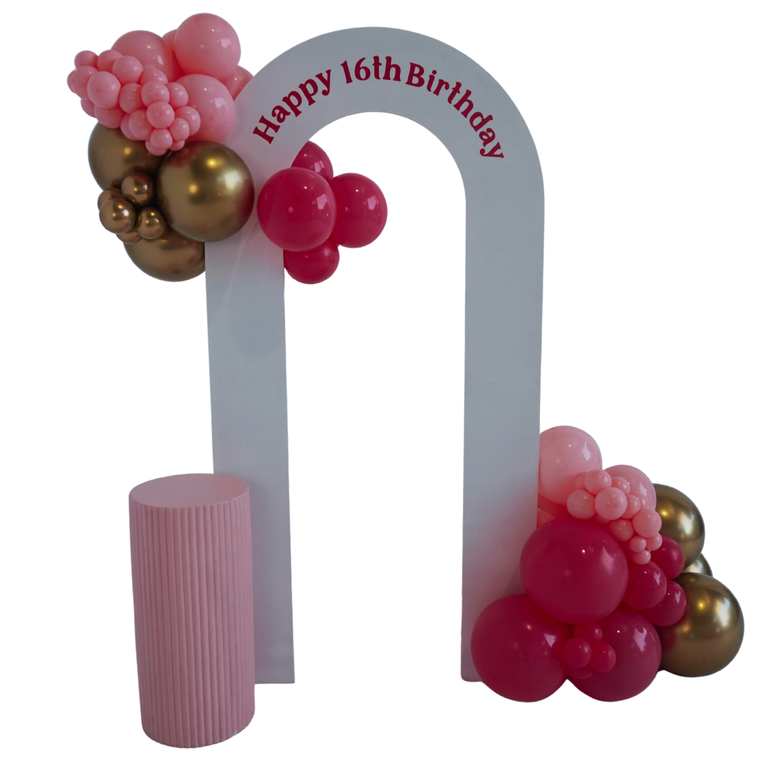 Open Arch Balloon Backdrop Package