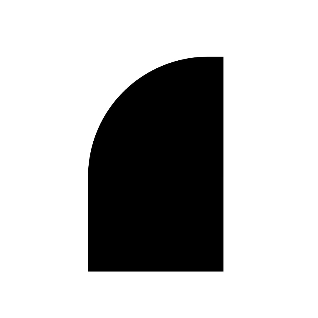 1.6m 1/2 Timber Arch / Sail Panel