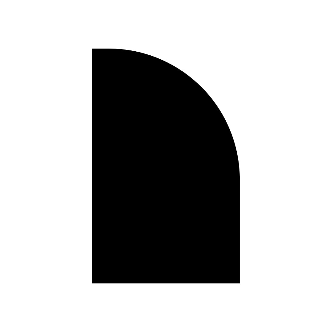1.8m 1/2 Timber Arch / Sail Panel
