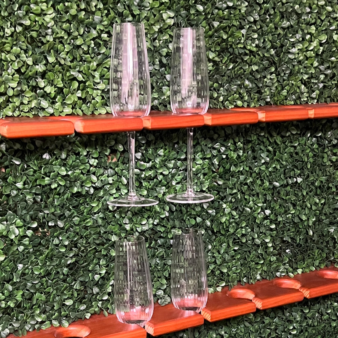 2m x 1.5m Greenery Champagne Wall