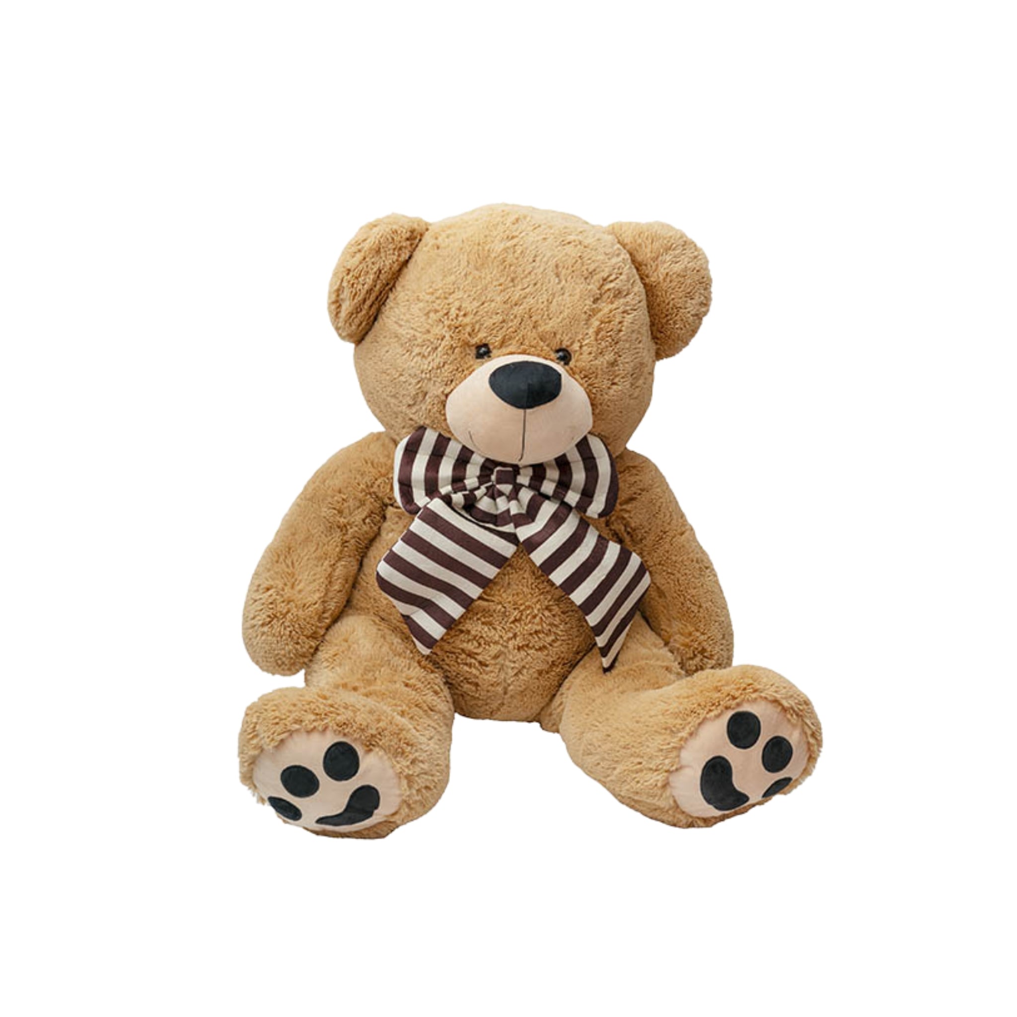 Giant Teddy Seated / Brown with Bow Tie - 120cm