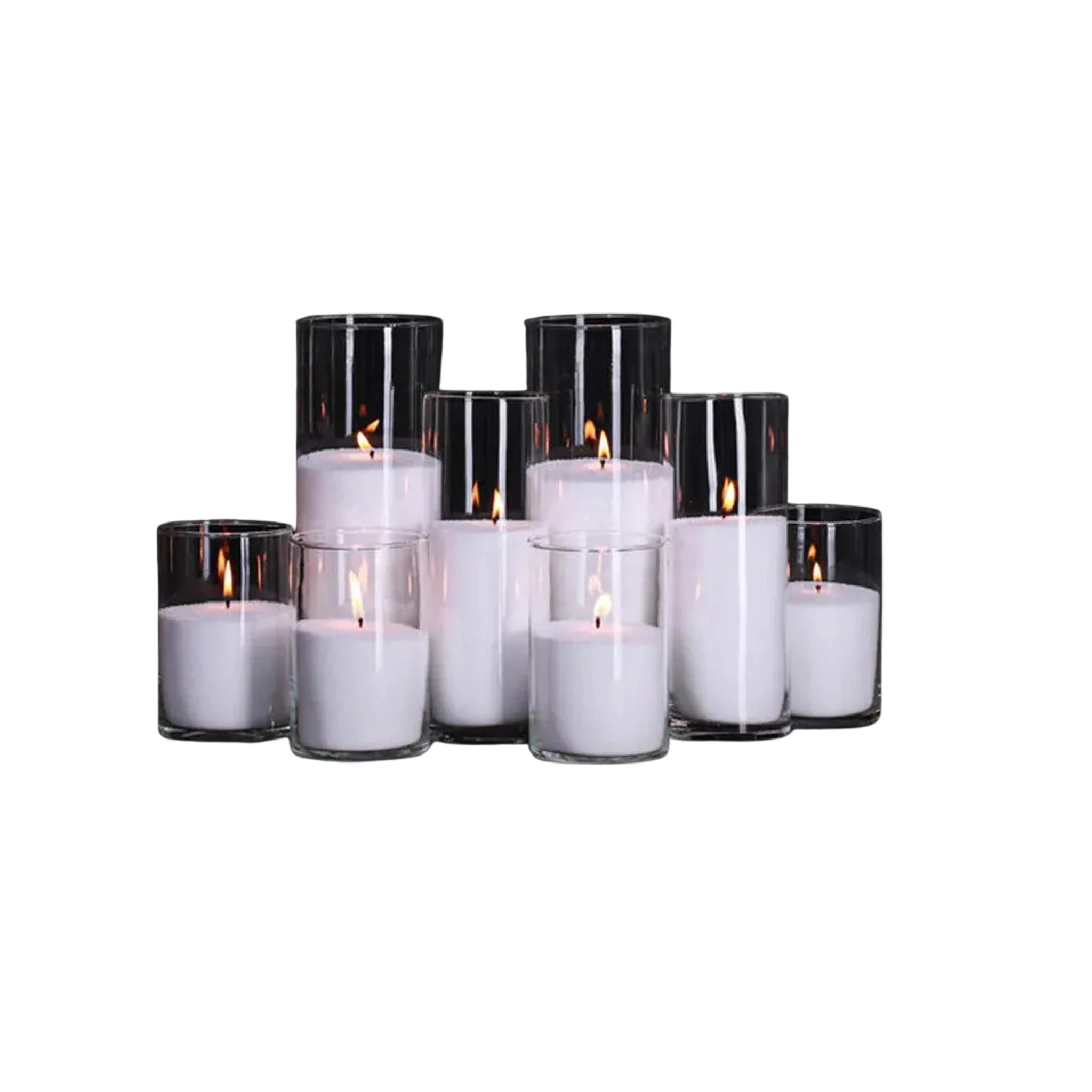 10cm Sand Candle - Small - White