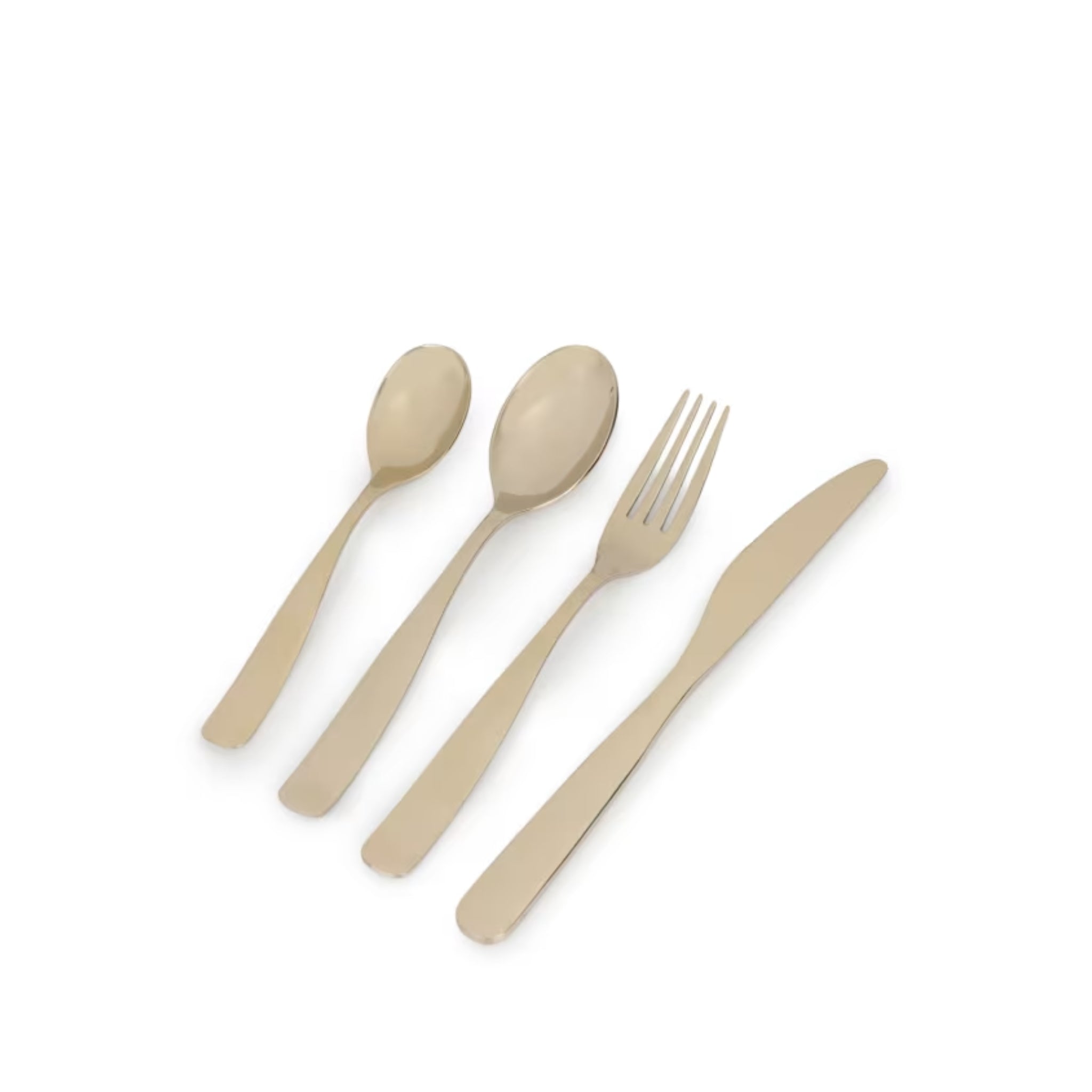 Gold Cutlery Set - (Knife/Fork/Spoon/Teaspoon)