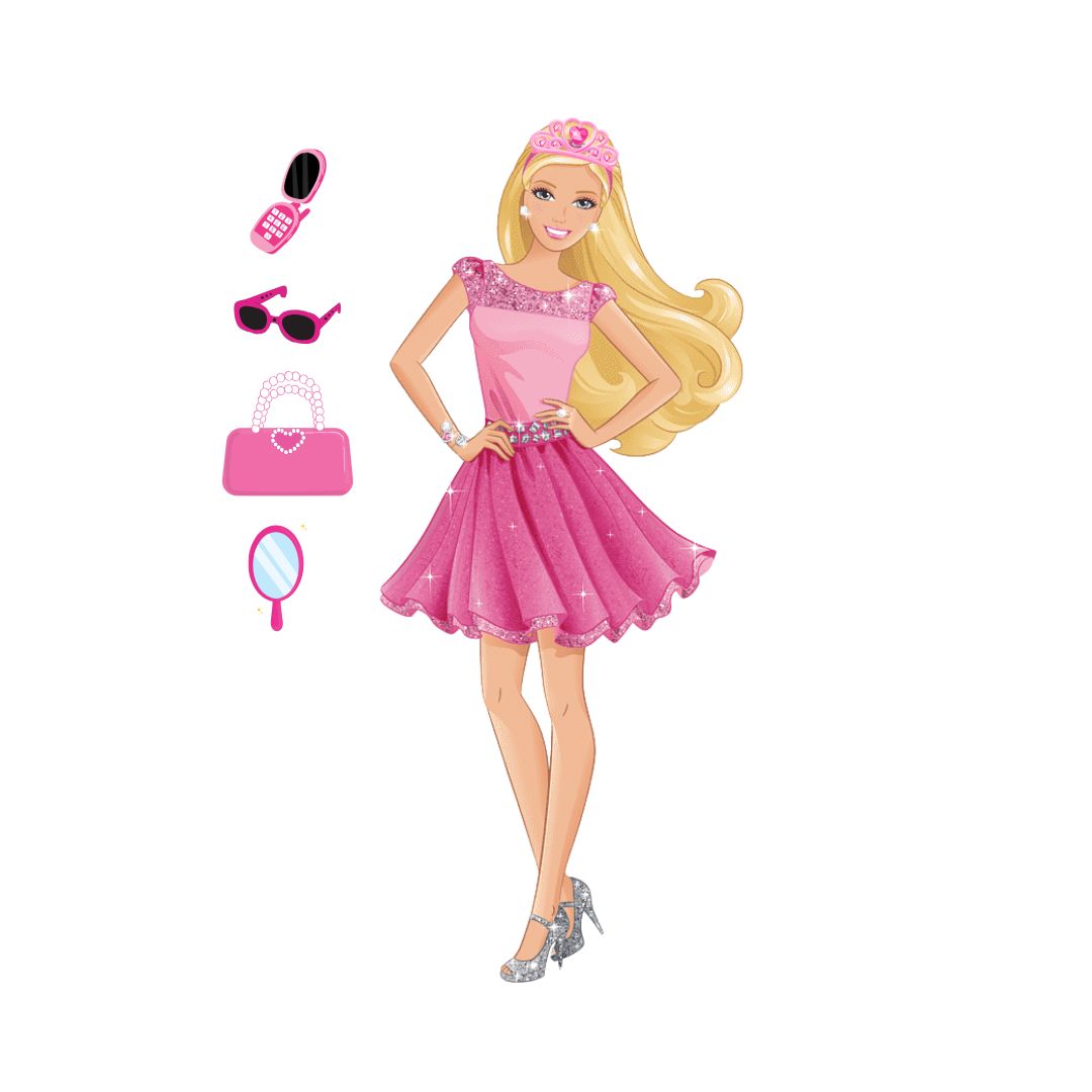 Blonde Barbie & Accessories – 140cm