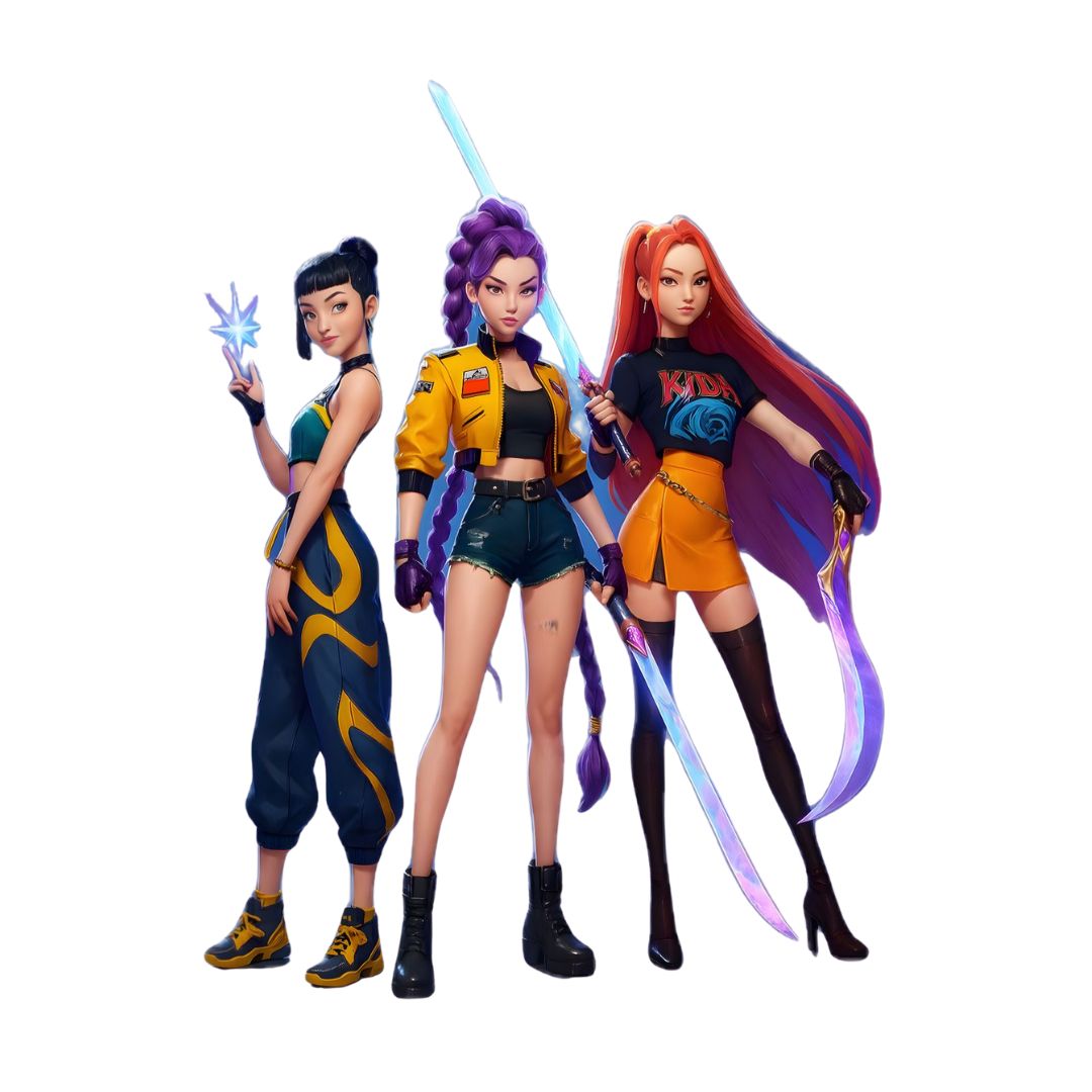 K-POP Demon Hunters Girl Trio – 120cm