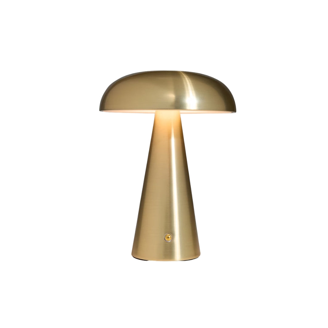 Mushroom Portable Rechargeable Lamp - Gold