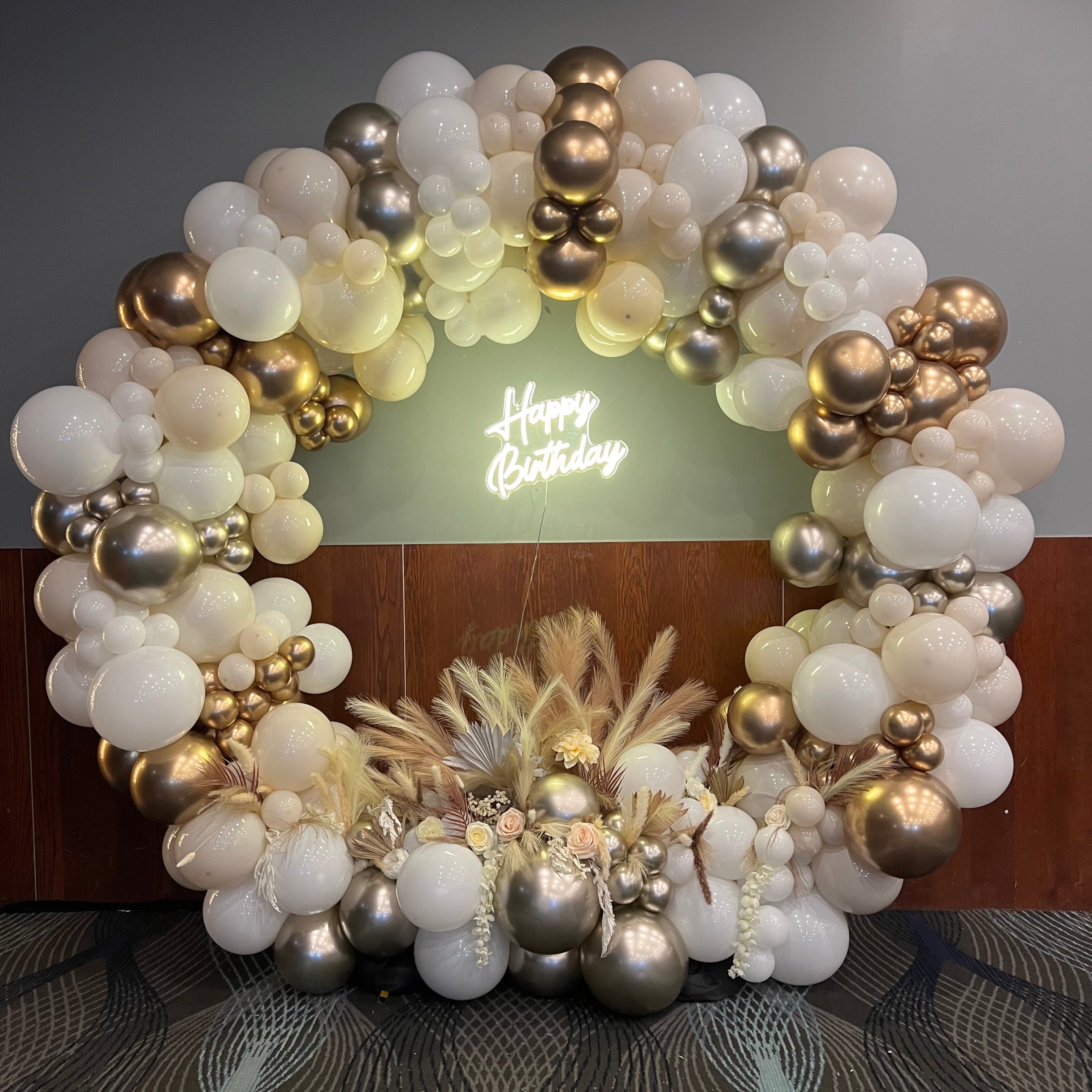 Circle Balloon Frame - Gold 2.2m