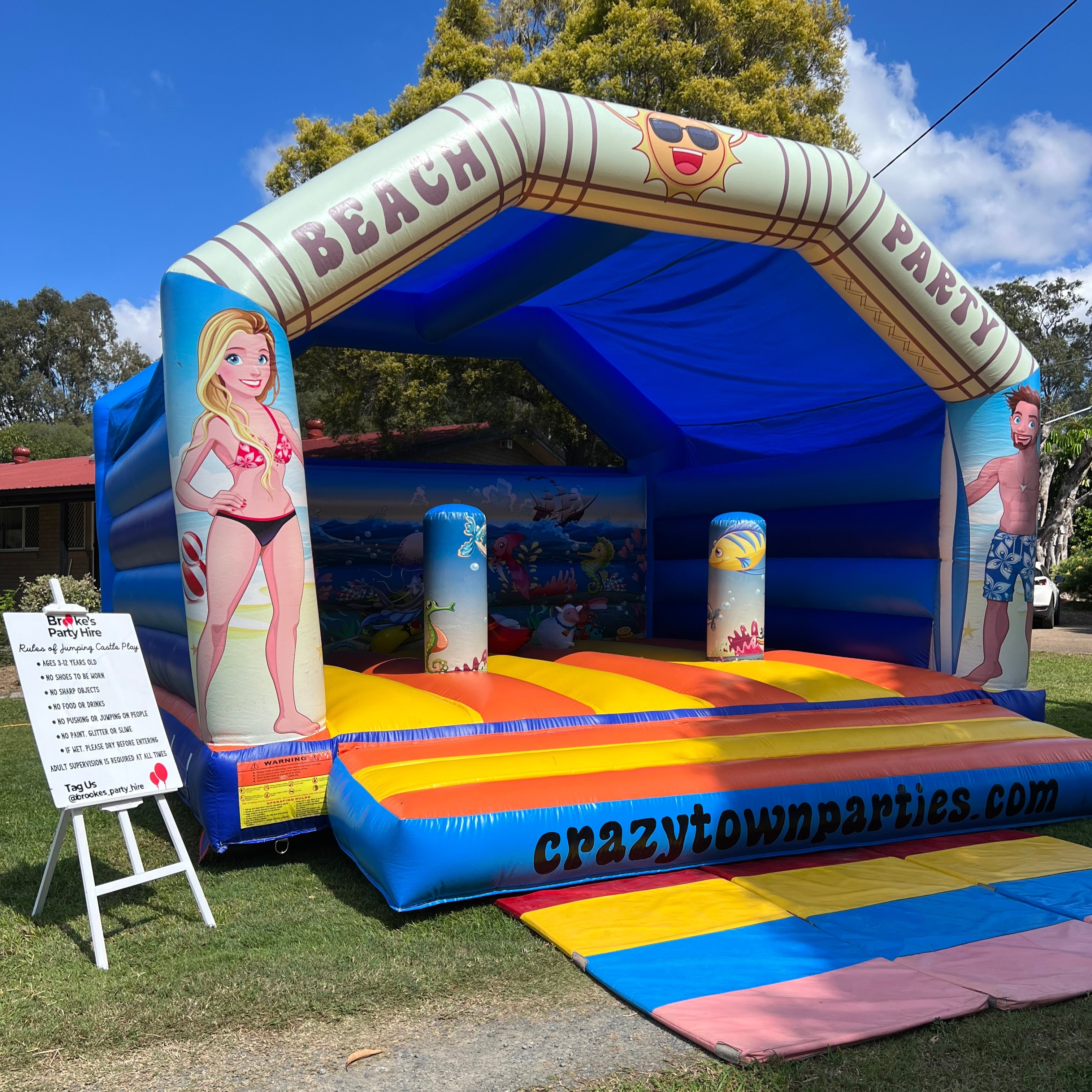 6m x 6m Commercial Under The Sea Jumping Castle