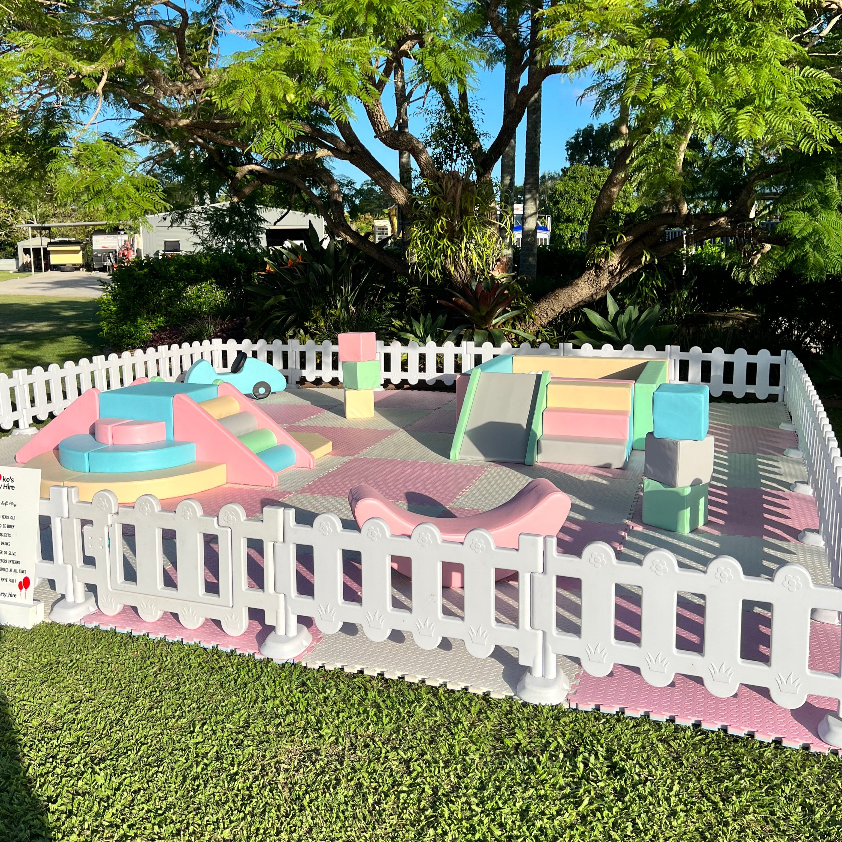 Full Set 6m x 6m - Ballpit, Climber, Slider Package - Pastel Softplay
