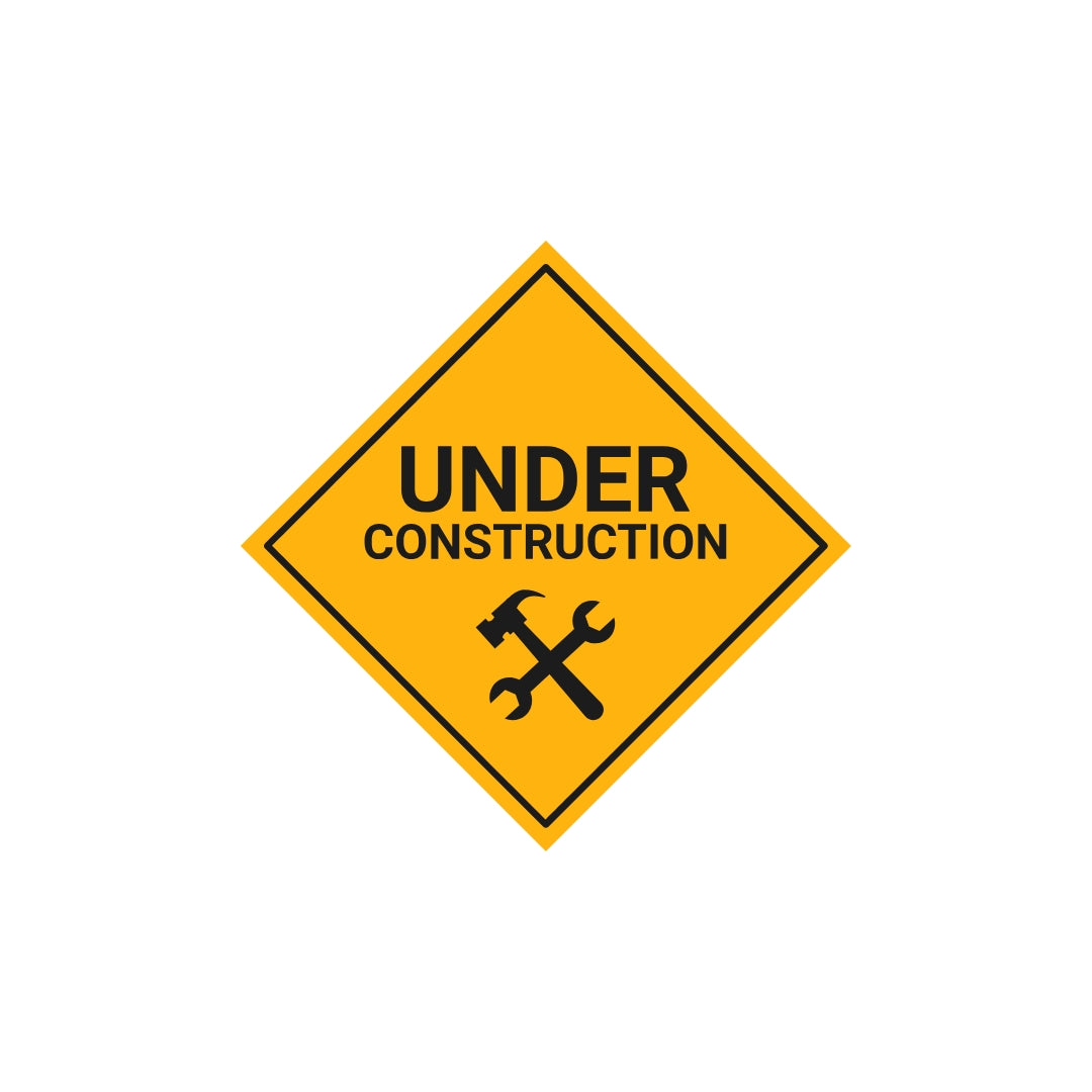 "Under Construction" Caution Sign - 50cm