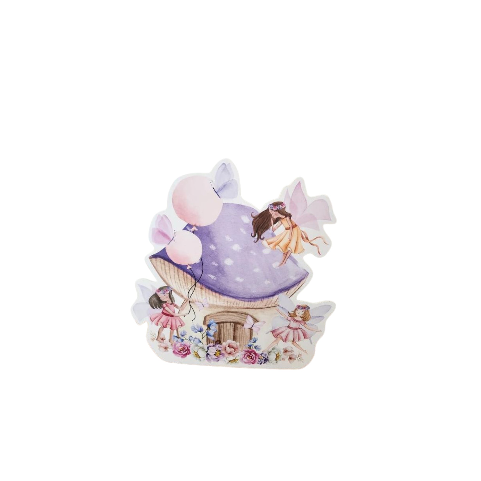 Purple Fairy Mushroom House - 50cm Standing