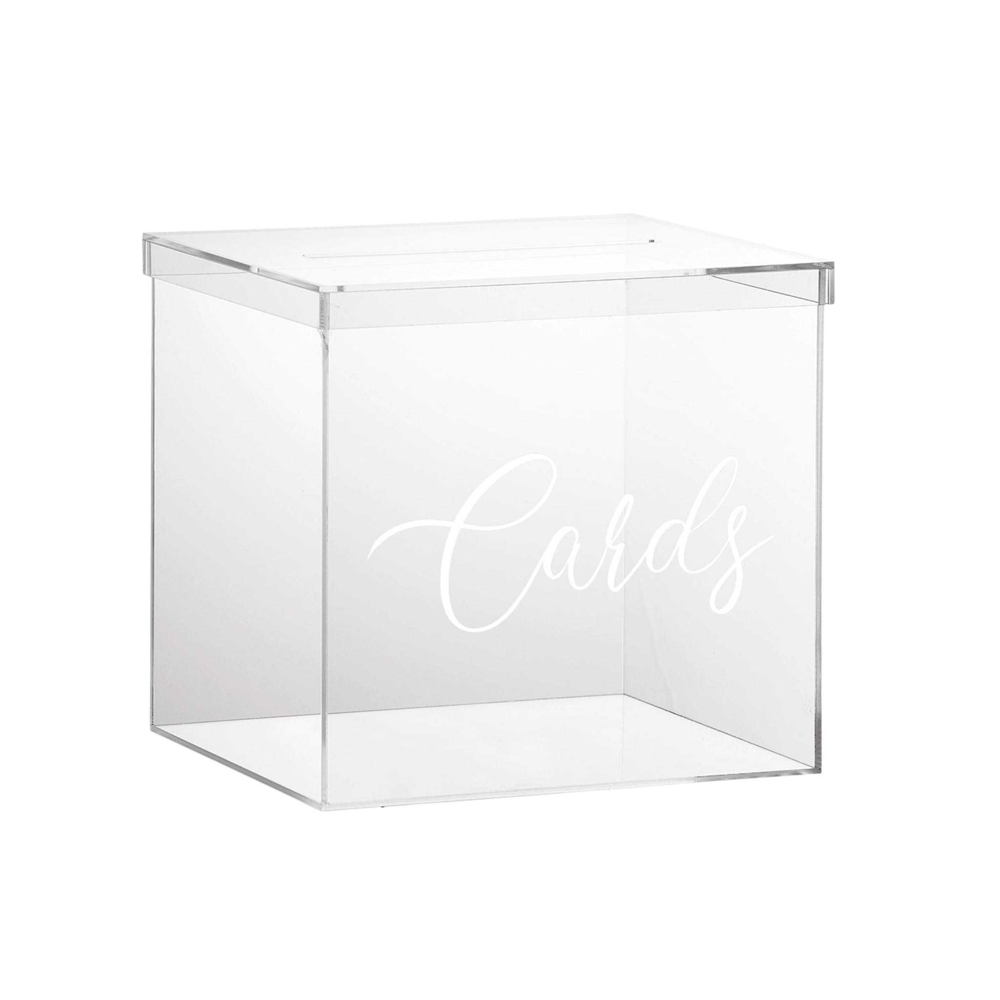 Acrylic Cards Box - Large 40cm