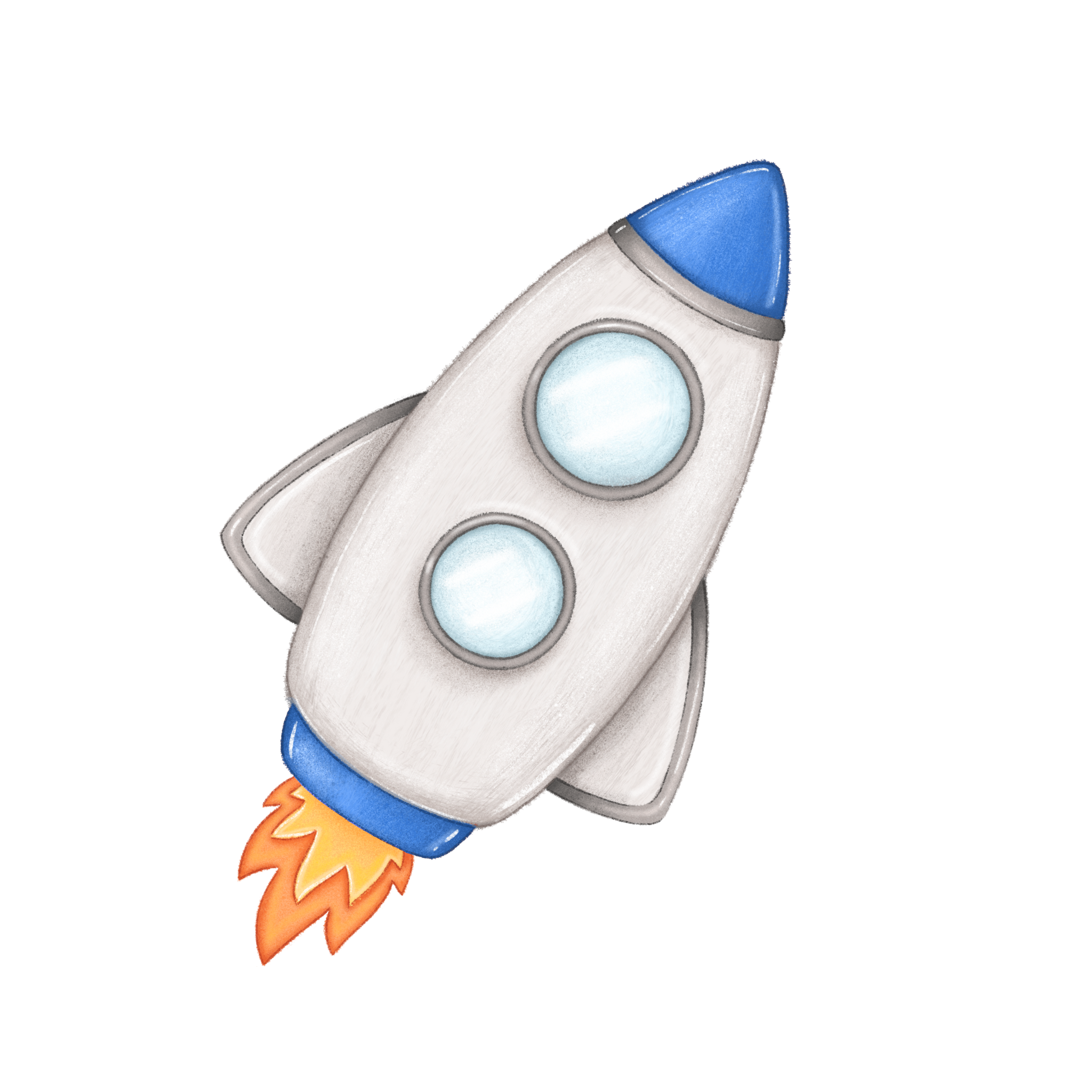 Rocketship / Flames - 100cm Standing