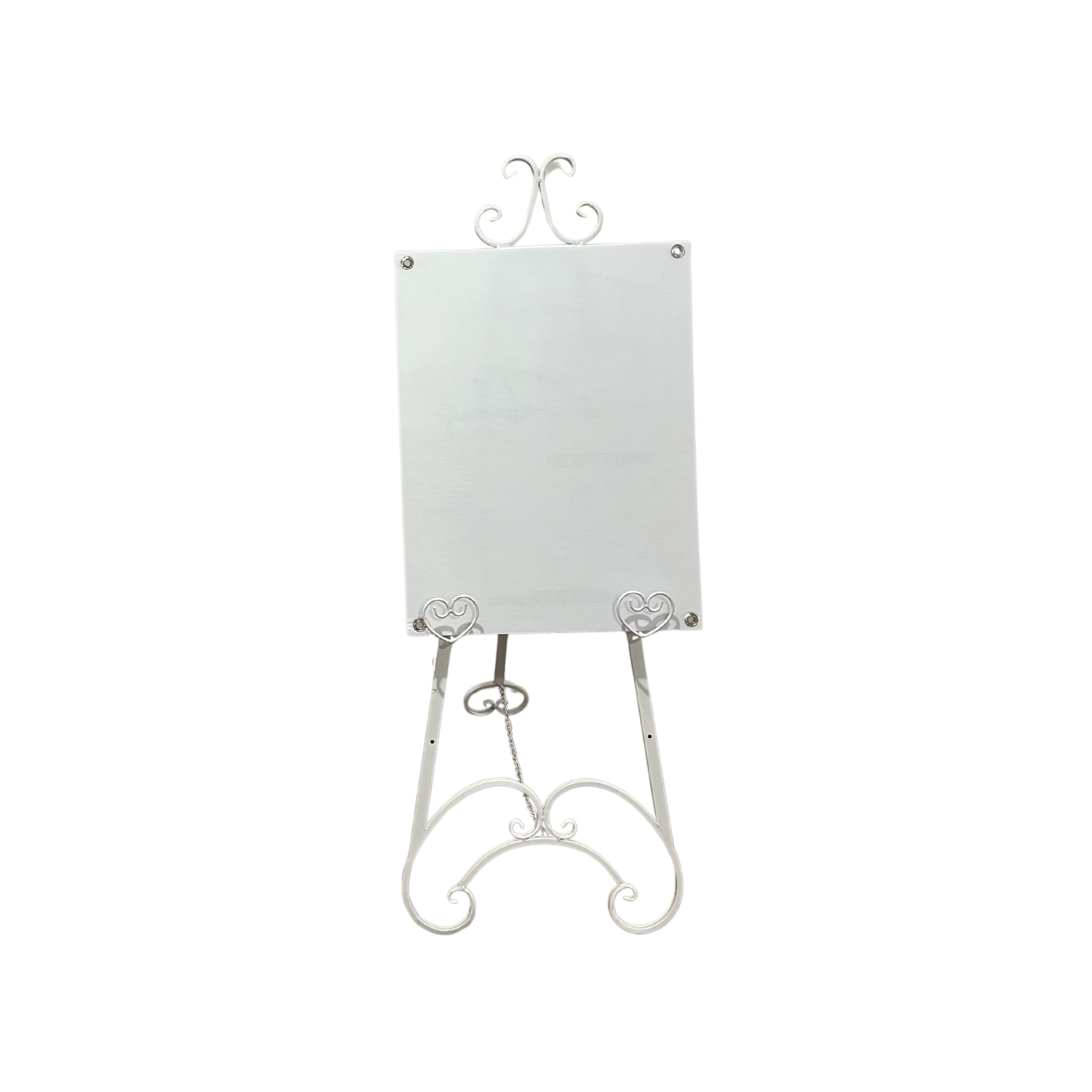 A2 Acrylic Rectangular Sign Board (Plain) - White