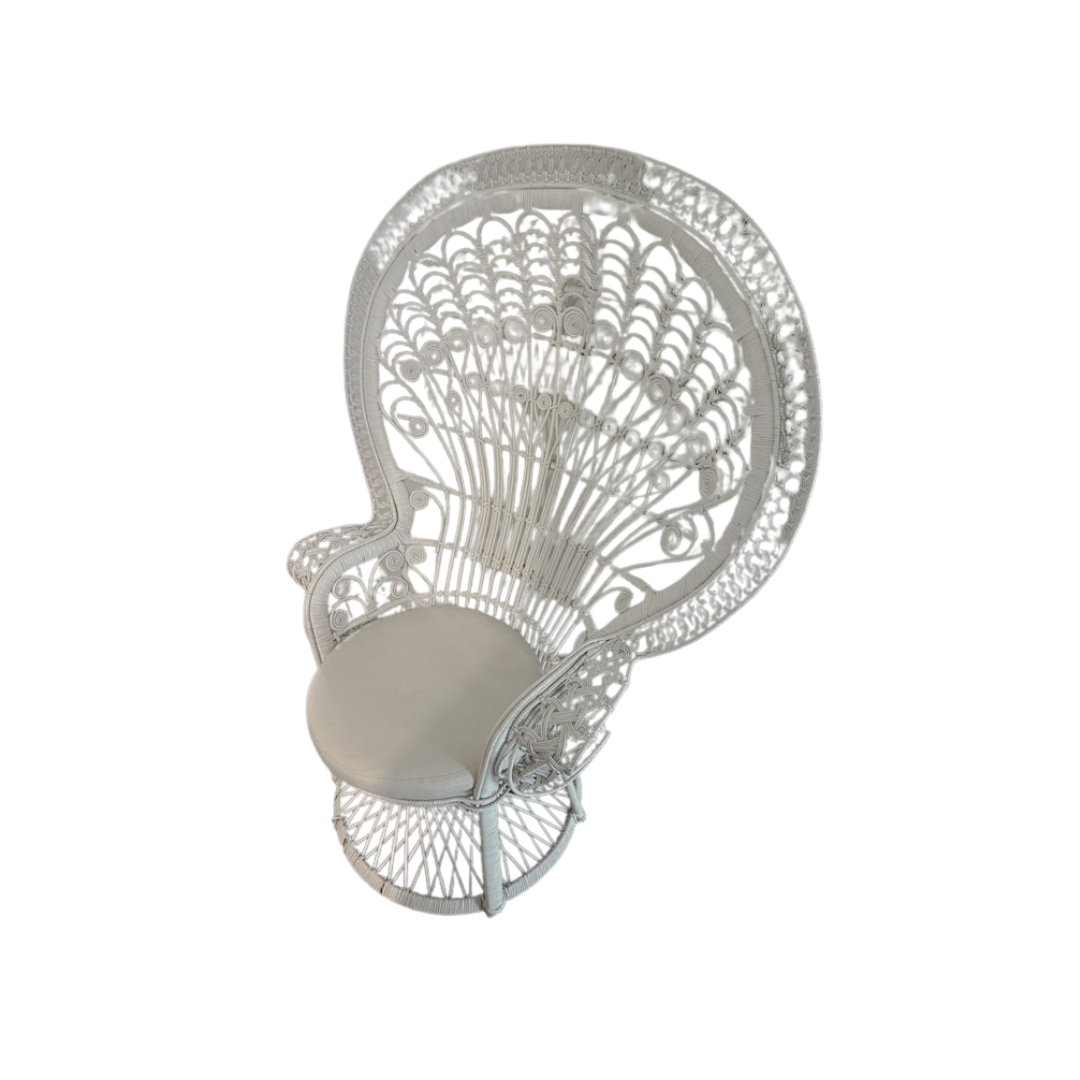 White Peacock Chair – Adult Size