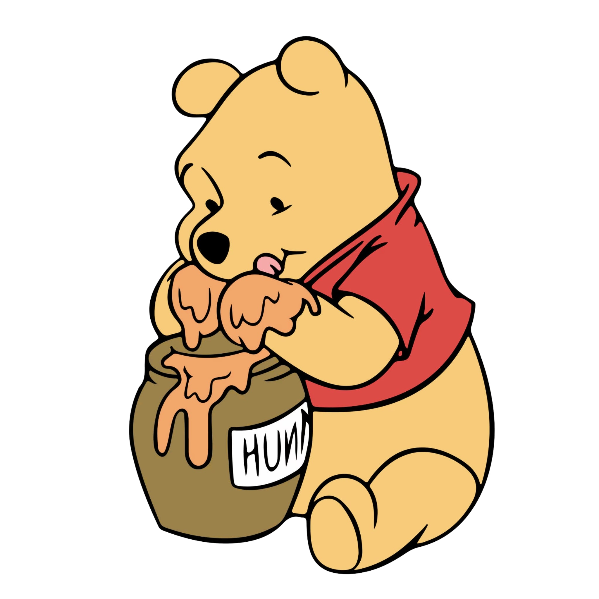Winnie The Pooh - Pooh Bear Sitting eating Honey - 100cm