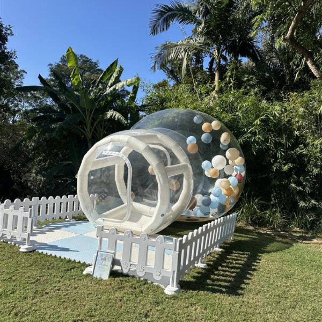 Inflatable Bubble House – 12ft White/Clear