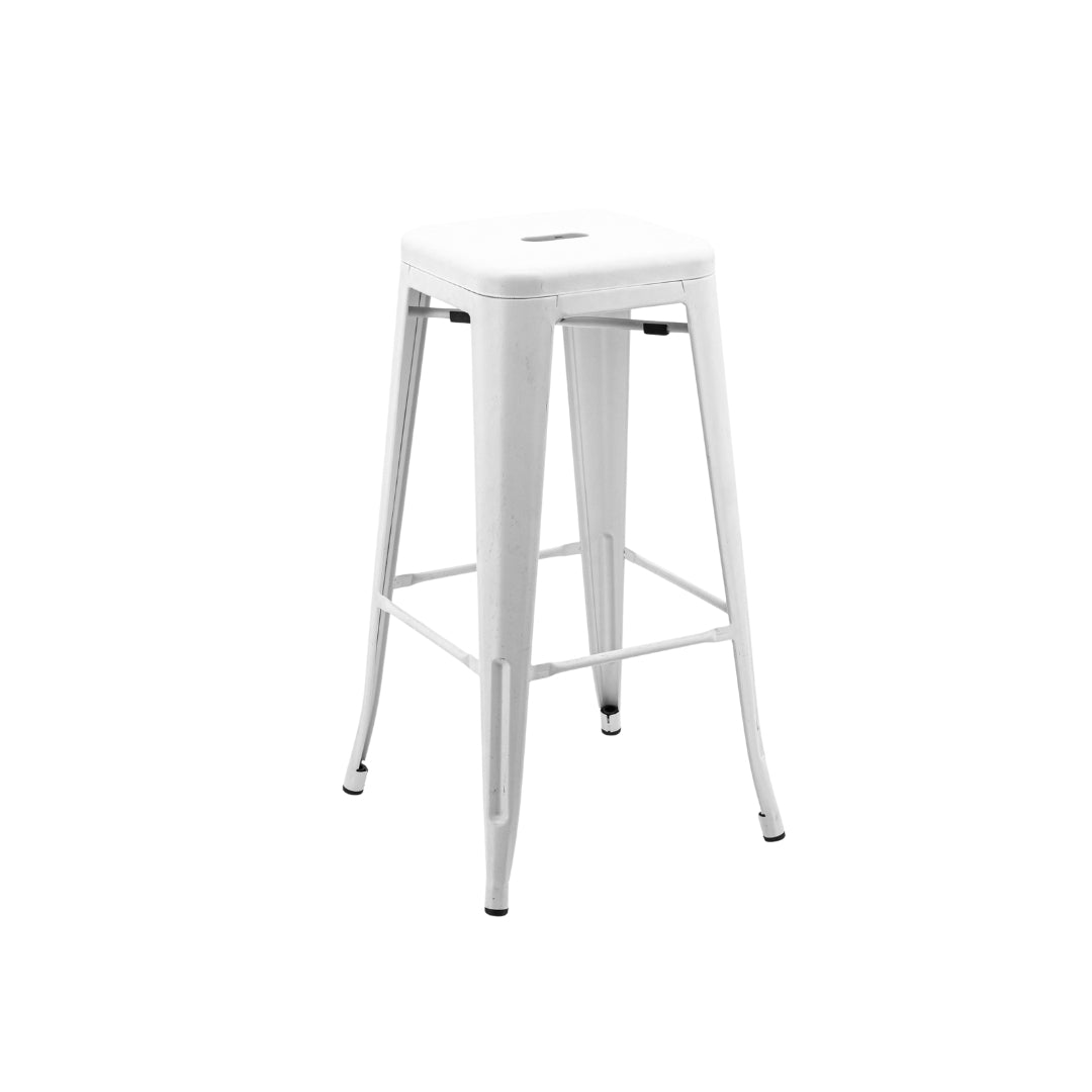 Tolix Bar Stool White - Large