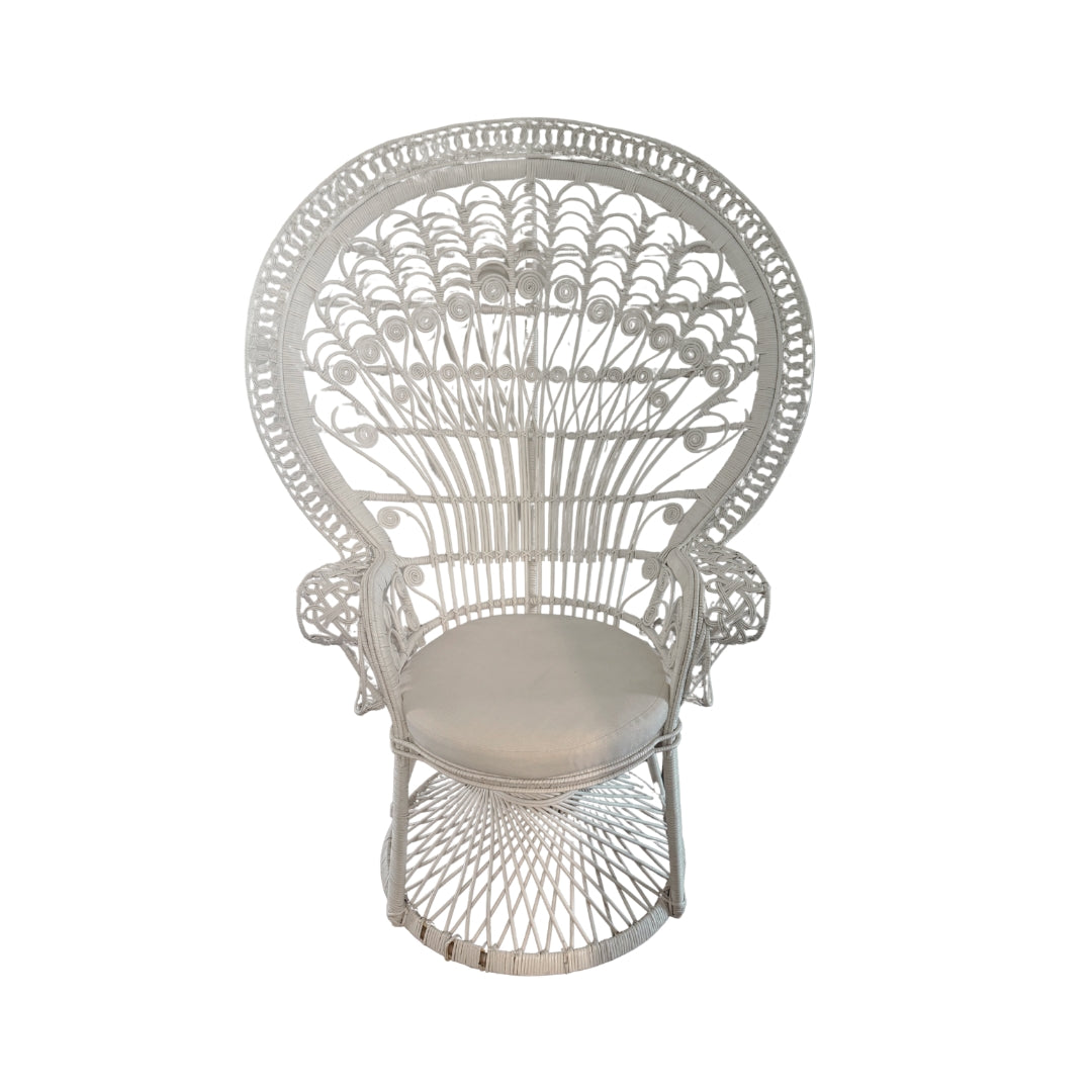 White Peacock Chair – Adult Size