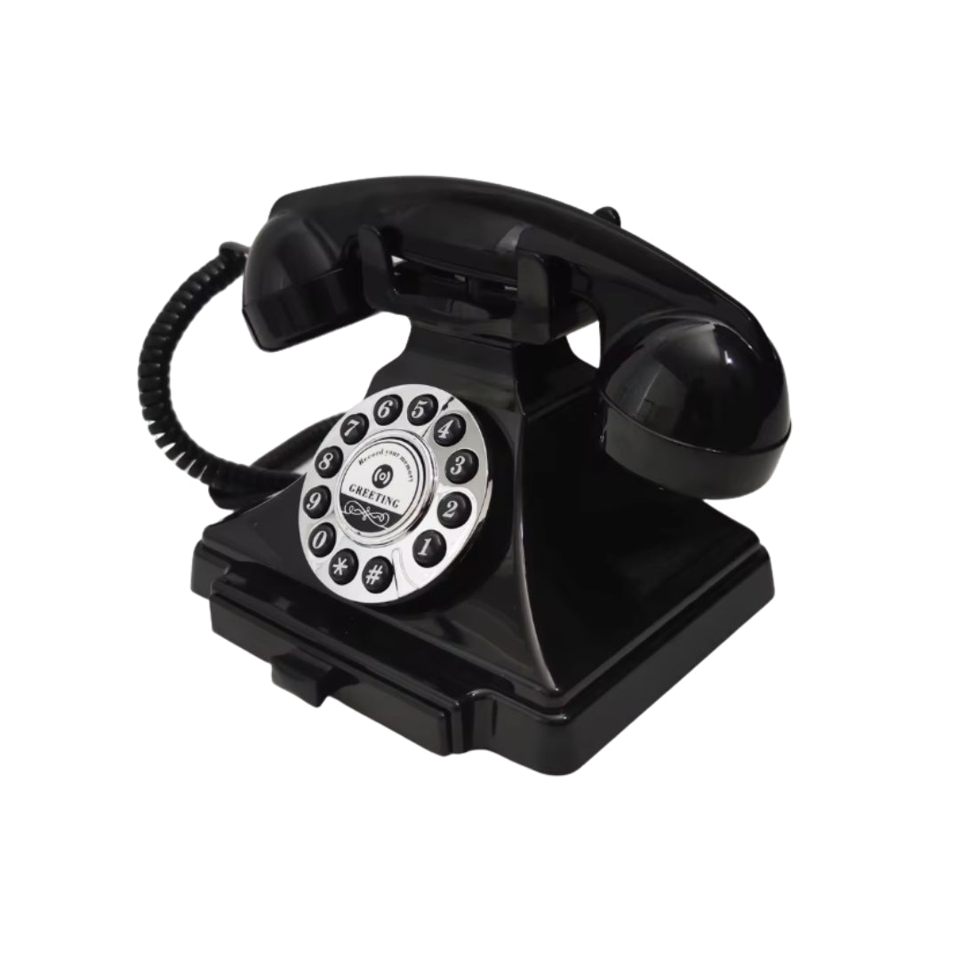 Black Retro Phone – Audio Guestbook