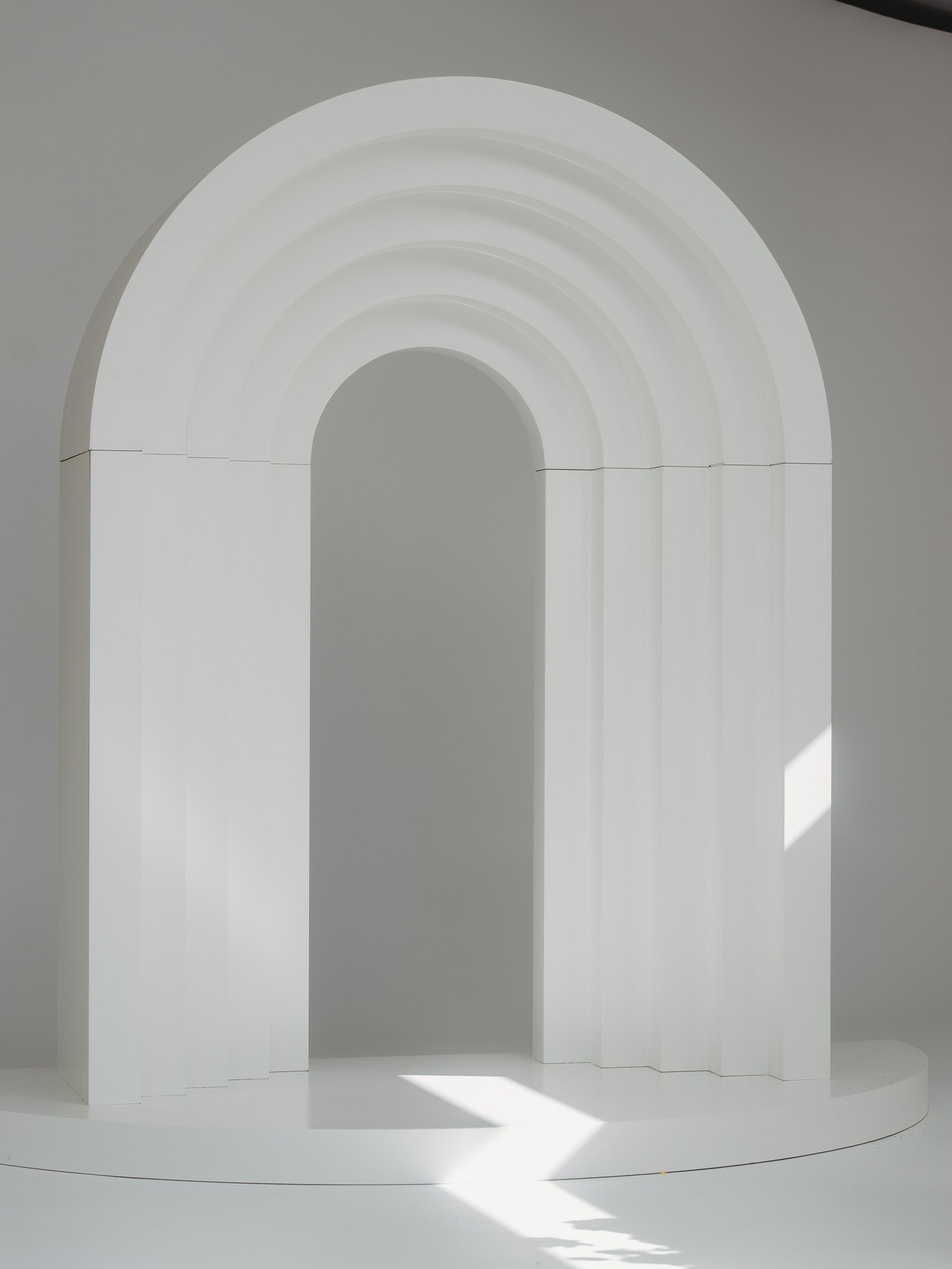 3m Semi Circle Stage Platform - White