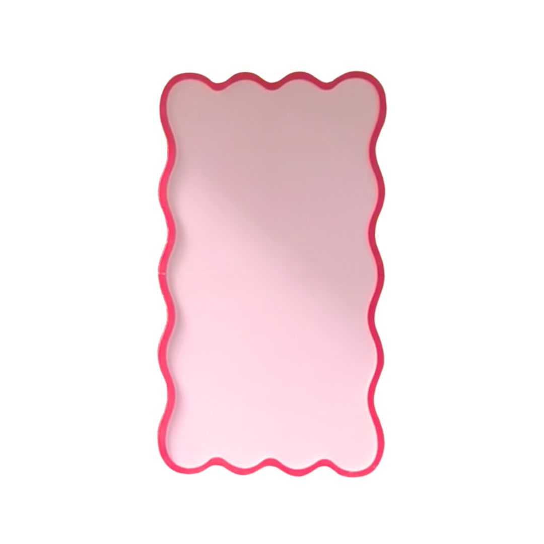2m Waved Panel Backdrop – Two Toned Pink