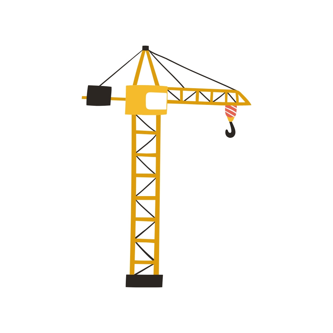 Two-Piece Construction Crane - 2m x 1.5m