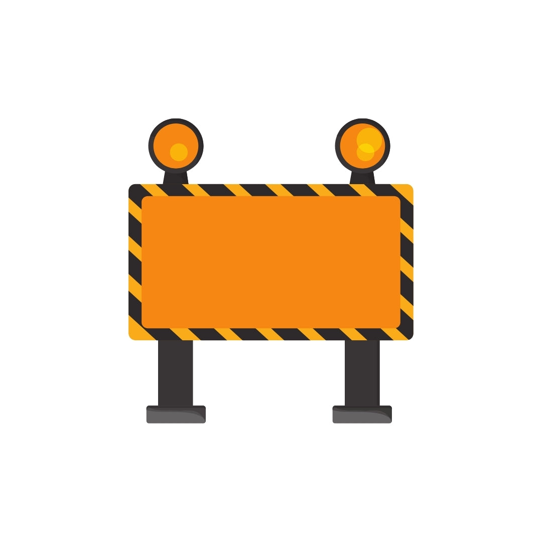 Standing Construction Yard Sign - 80cm