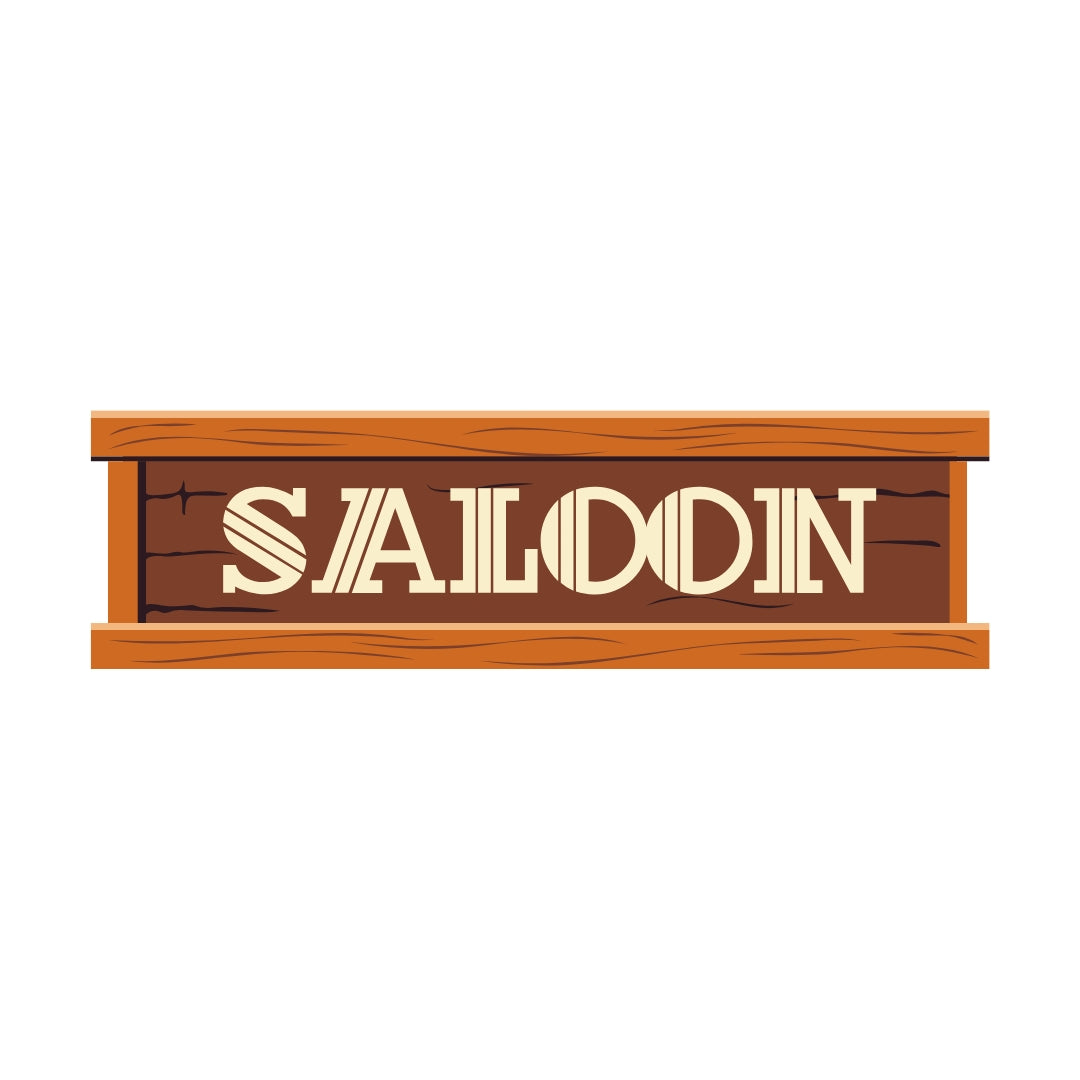 Country "Saloon" Sign – 80cm