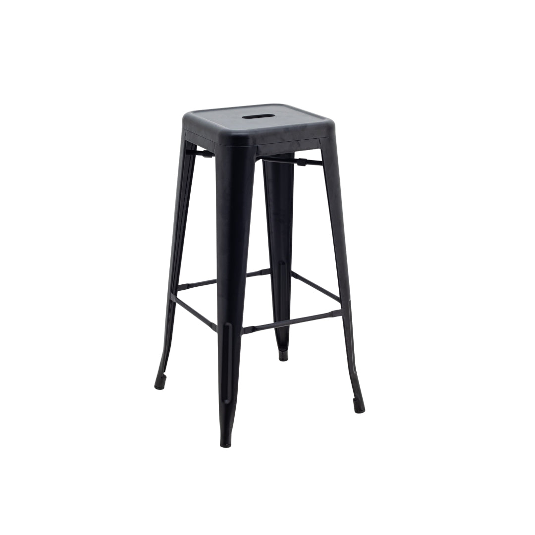 Tolix Bar Stool – Black – Large