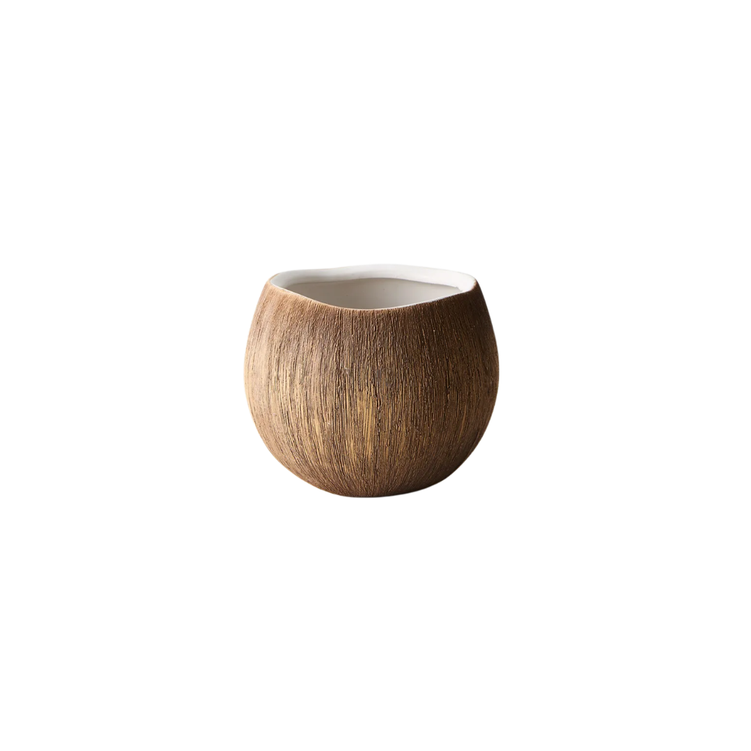 Medium Round Coconut Vase