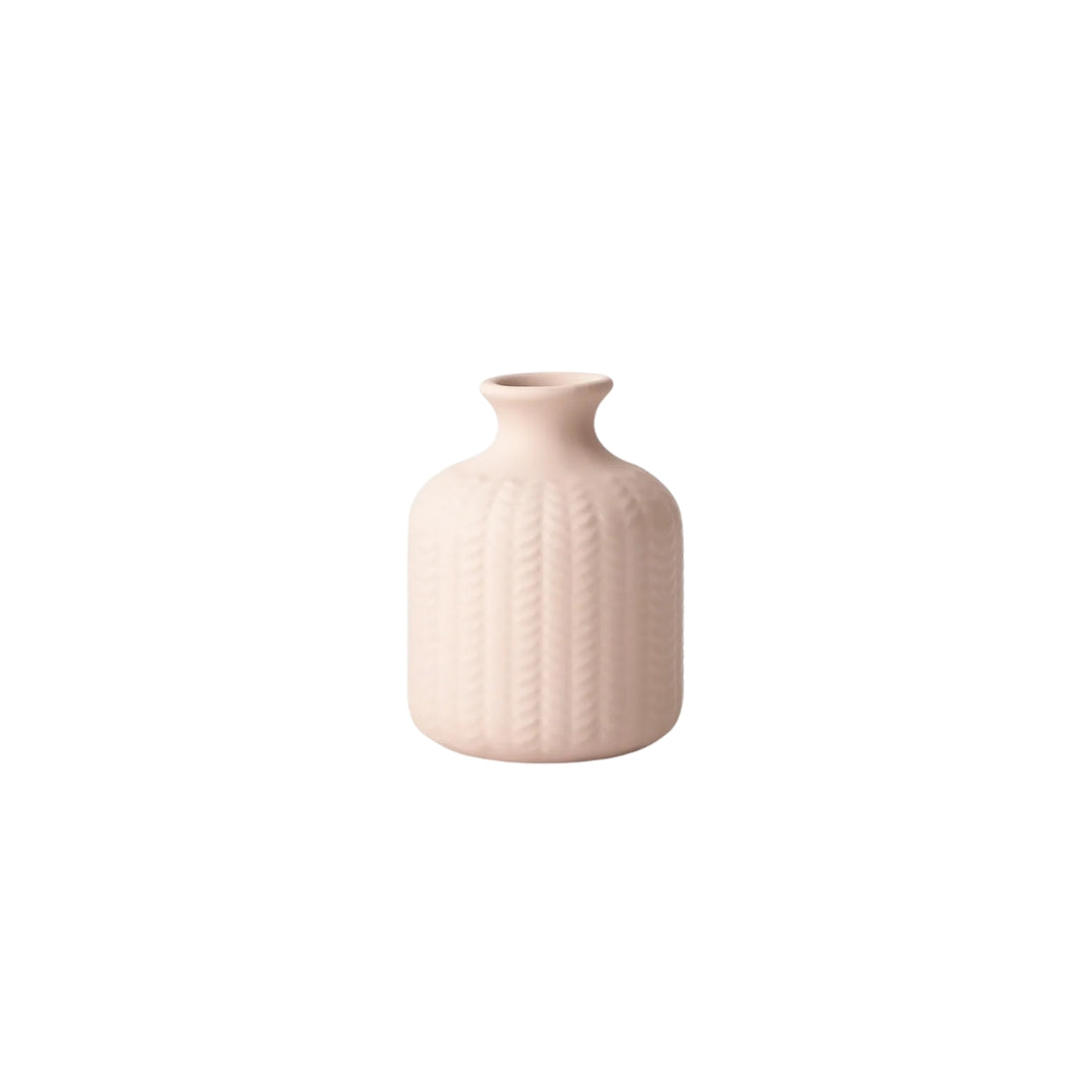 Rippled Ceramic Bud Vase
