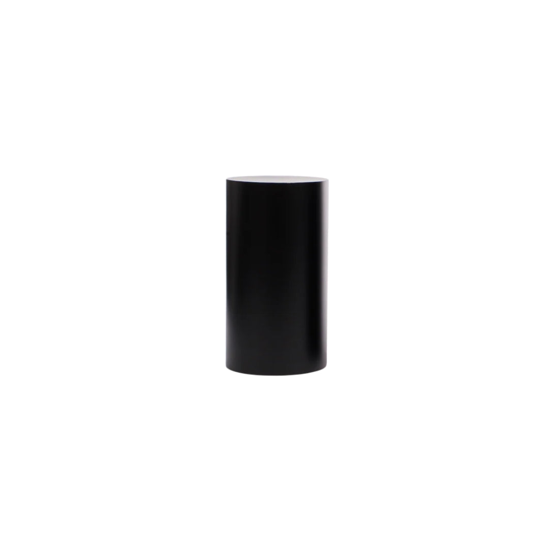 Round Black Metal Plinth – 50cm